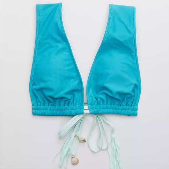 aerie Other - Aerie Triangle Blue Swim Top Lg